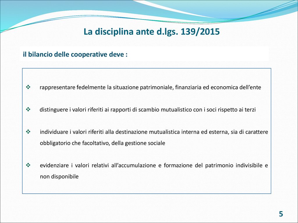 Corso Di Formazione I PRINCIPI OIC I BILANCI 2016 E LIMPATTO FISCALE